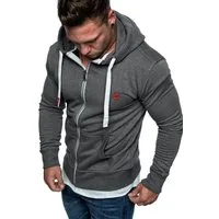 Amaci&Sons Kapuzenpullover TALLAHASSEE Herren Zipper Hoodie Herren Basic Kontrast Sweatjacke Pullover Hoodie Sweatshirt