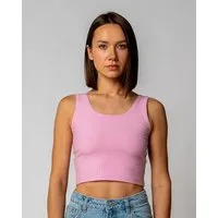 GORG Crop-Top Damen Geripptes Cropped Top aus Bio-Baumwolle & TENCEL Modal