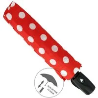 Susino Taschenregenschirm Kleiner Regenschirm Automatik für Damen und Herren, Sturmfest mit Windschutz-Mechanismus, in fröhlichen Designs