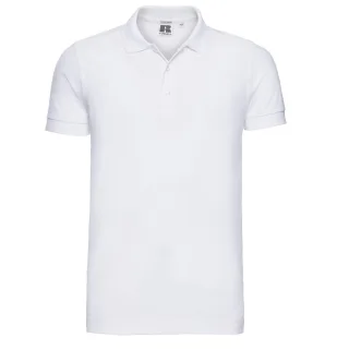 Russell - Poloshirt Stretch für Herren (Weiß)
