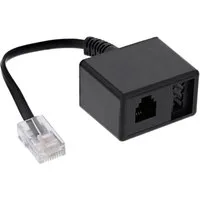 Inline InLine® TAE Adapterkabel RJ45 Stecker auf TAE-N & RJ11 Buchse Telefonkabel