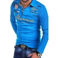 behype Poloshirt MONACO mit trendigen Stickereien