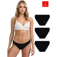 Tazzio Slip 3er-Pack Damen Slip F941 (Packung, 3-St., 3er-Pack) Nahtlose Verarbeitung - keine sichtbaren Linien unterm Outfit