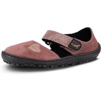 Leguano LEGUANITO JARINA Barfußschuh, Halbschuh, Bequemschuh mit Glitzer und Herzapplikation
