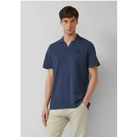 s.Oliver Kurzarmshirt Polo-Shirt Poloshirt aus Baumwoll-Piqué mit Garment Dye