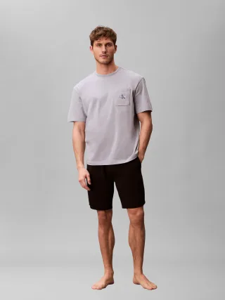 MONOGRAM S/S CREW NECK Misty Grey - Gr. - L