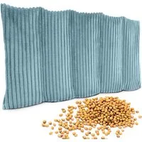 Amilian Kirschkernkissen 55x20 cm Körnerkissen 100% Kirschkerne - Nacken Schulter Mikrowelle, Wärme- und Kältekissen, für Nacken, Schulter, Rücken und Bauch