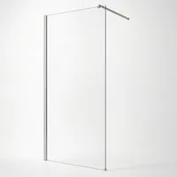 welltime Walk-in-Dusche Tropea, Einscheibensicherheitsglas, (1 tlg), 8mm ESG und Antikalkversiegelung, Extra Dick, Extra Hoch