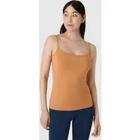 Les Lunes Spaghettitop ELIZAA Top Basic Basic Spaghetti Top aus weichem Bambus-Mix