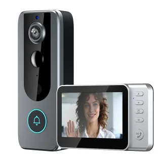 M20s Wireless Video Doorbell with 115° Ultra Wide Angle Infrared Night Vision 4000mAh Battery No WiFi Needed Two Way Aud