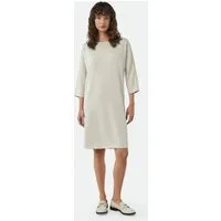 comma Minikleid Kleid Softes Sweat-Kleid mit U-Boot-Ausschnitt und Fledermausärmeln