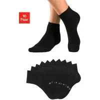 H.I.S Kurzsocken Damen Herren Kurzschaft Socken (Packung, 10-Paar, Großpackung 35-38 bis 43-46) mit eingestrickten Symbolen, leicht zum sortieren