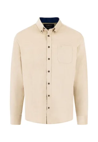 FYNCH-HATTON - Corduroy Shirt, B.D., 1/1 sand - Gr. - L