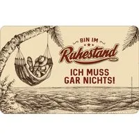 Frühstücksbrett Ruhestand - Frühstücksbrettchen - muss gar nichts