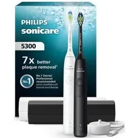 Philips Sonicare Elektrische Zahnbürste Series 5300 HX7109/01, Aufsteckbürsten: 1 St., mit Andruckkontrolle, 2 Intensitätsstufen, inkl. Ladegerät