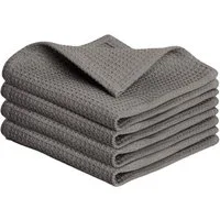 Blumtal Geschirrtuch Set 50x70 oder 30x30 cm, 100% Baumwolle, (4-tlg), Saugfähig, schnell trocknend, waschbar, 100% Baumwolle