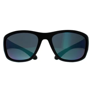 Polaroid Wrap Unisex Matt Schwarz Grün Spiegel Polarisiert PLD 7005/S