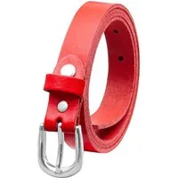 COLOGNEBELT Ledergürtel OM18-SL-Rot MADE IN GERMANY, Rot Kürzbar, 100 % Echtleder, Unisex
