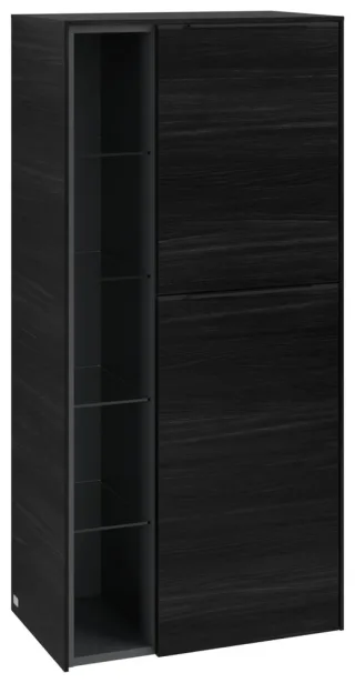 Villeroy & Boch Mittelschrank Subway 3.0 C59901 574x1200x362mm 2 Türen A:re Black Oak C59901AB