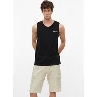 s.Oliver Muskelshirt T-Shirt Baumwoll-Top mit Stickerei
