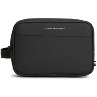 Tommy Hilfiger Kulturbeutel TH REPREVE WASHBAG, Unisex Minibag, Hygienebeutel mit praktischer Handschlaufe