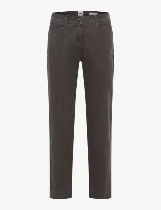 Brax Damen Cordhose Style MARA S SMOKE GREY, dunkelgrau, Gr. 38L