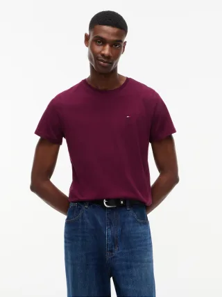 Tommy Jeans (PVH Group) - TJM XSLIM JERSEY TEE EXT Calypso Berry - Gr. - S