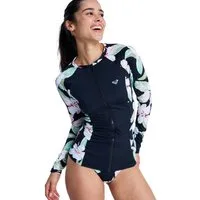 Roxy Rash Guard Ls Zip Lycra
