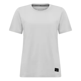 SALEWA - Eagle Logo Patch T-Shirt Damen - Weiss (Gr.38)