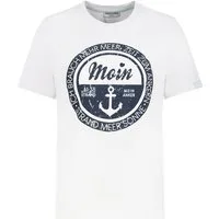 Eight2Nine T-Shirt Damen Baumwollshirt maritim Printshirt, maritime Motive: Anker, Moin, Strandkorb