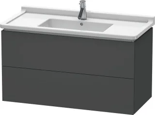 Duravit L-Cube Waschtischunterbau wandhängend Graphit Matt 1020x469x558 mm - LC626604949 LC626604949