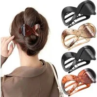 LuxusKollektion Haarklammer 4 Stück Große Haarspangen Damen Set Rutschfeste Hair Clips für Dickes