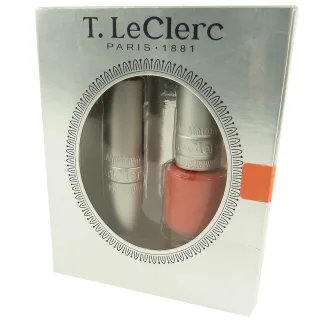 T. LeClerc PARIS 1881 Coffret des Elegantes Lippen Stift Nagel Lack Set  - Peche Spontanee