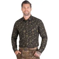 Hangowear Trachtenhemd Trachtenhemd - MAXIMILIAN - braun