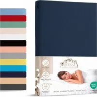 livessa Spannbettlaken Jersey Spannbettlaken Bettlaken Baumwolle weich Rundumgummi, Jersey, Gummizug: Rundumgummizug, In 9 Größen und vielen Farben erhältlich aus 100% Baumwolle