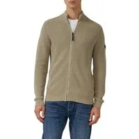 s.Oliver Strickjacke mit Stehkragen und Reißverschluss