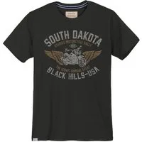 redfield Print-Shirt Redfield T-Shirt Übergröße schwarz Vintageprint