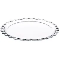 Pasabahce Servierteller Petite Patisserie Servierplatte - ø26,5 cm aus hochwertigem Glas, Glas, (1-tlg., 1x Servierteller), ø26,5 cm