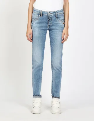 GANG Damen 94GERDA - relaxed fit Jeans worn blue denim