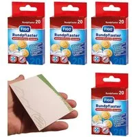 varivendo Wundpflaster Rundpflaster 80 Stück Klein Wasserfest (Set, 80 St., Rundpflaster), pflaster wundpflaster pflasterverband verband Rundpflaster runde rund