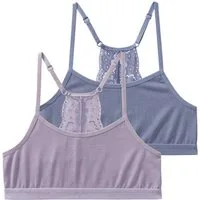Buffalo Bustier (Packung, 2-tlg) Ringerücken aus schöner Spitze