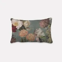 SCHÖNER LEBEN. Dekokissen SCHÖNER LEBEN. Kissenhülle Samt Vintage Rosen Blumen mint