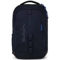 Satch Schulranzen Schulrucksack CON:NEXT Urban Dark Blue (1 Stück), ergonomisch, 3 Fächer, für digitale Schule