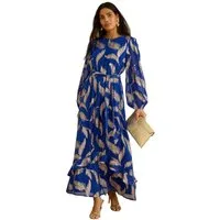 Love & Roses Maxikleid Love & Roses EID Maxikleid mit Rundhalsausschnitt (1-tlg)