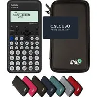 CASIO Taschenrechner fx-82DE CW ClassWiz inkl. WYNGS Schutztasche Schwarz