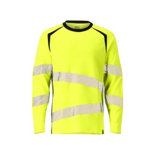 MASCOT Herren Langarmshirt Hi-vis Gelb / Schwarz S - 19081-771-1709-SONE