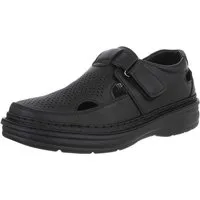 Coolwalk Herren Sandalenschuh mit Klettverschluss und perforiertem Design Sandale (89543946) Flach Sandalen in Schwarz