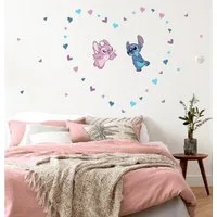 Komar Wandtattoo Stitch in Love - Größe 50 x 70 cm (43 St), Künstler: Komar, selbstklebend, Wandsticker, Kinderzimmer
