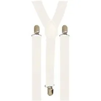 BRUBAKER Hosenträger Herren Hosenträger mit starken Metall Clips - Einheitsgröße für Männer (1-St., Verstellbare Universalgröße) Y-Form - Elastisch und stufenlos längenverstellbar