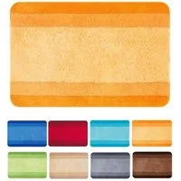 spirella Badematte BALANCE, Höhe 30 mm, Badteppich Hochflor 20-30 mm, 90% Polyester, 10% Acryl, Anti-Rutsch Beschichtung, Für Fußbodenheizung geeignet, Waschbar 40°, Schnelltrocknend, 90% Polyester, 10% Acryl, rechteckig